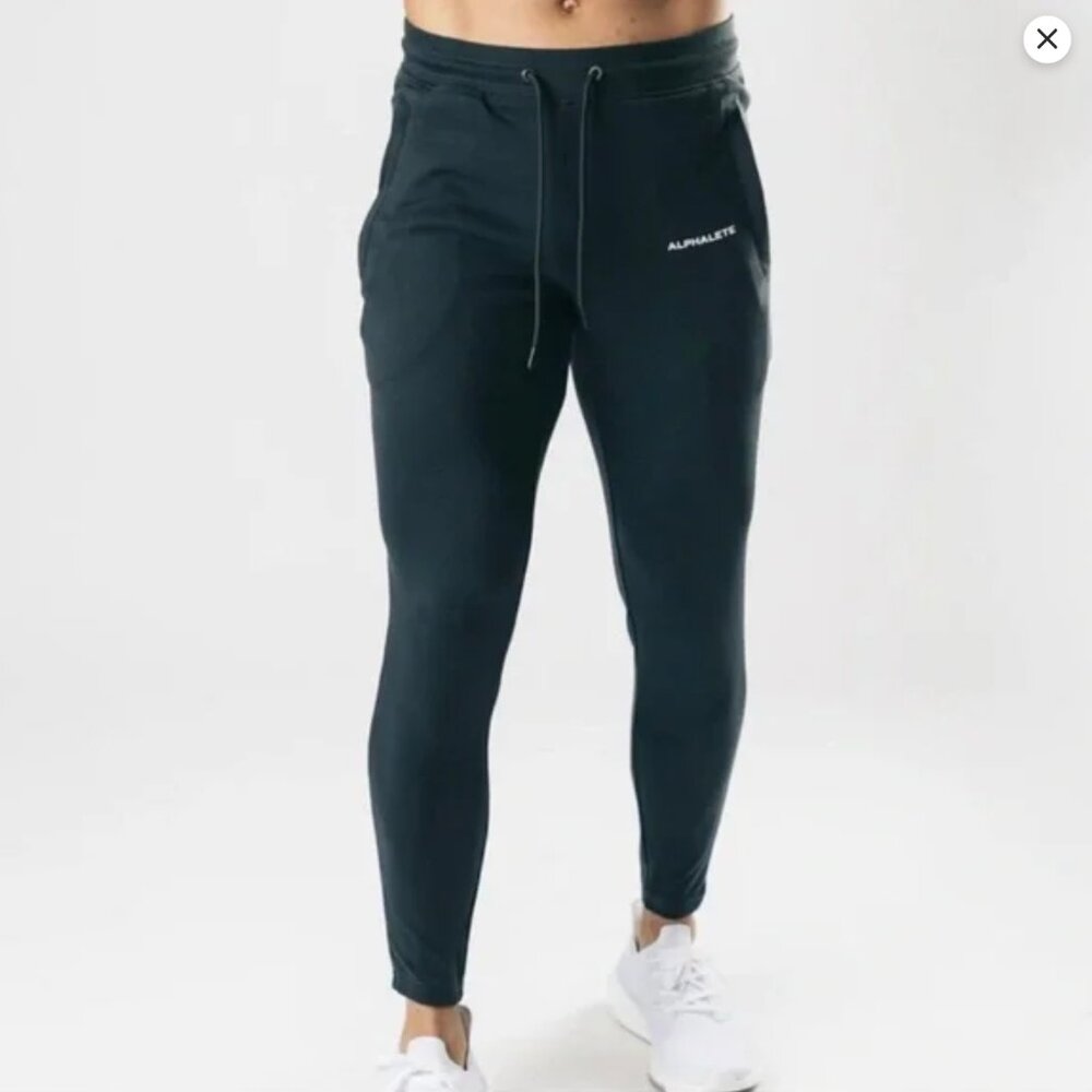 Alphalete Mens Black Identity Joggers Size Large